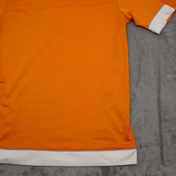 Houston Dynamo Shirt Men S Orange Adidas Print Dynamic Style Active Top Tee - Picture 14 of 15